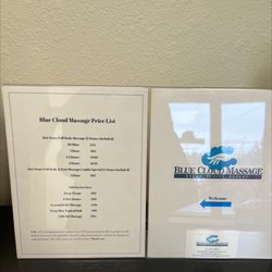 Blue Cloud Massage - Massage price sheet