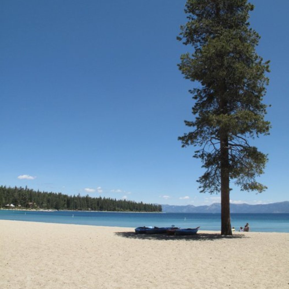 The beach is lovely.