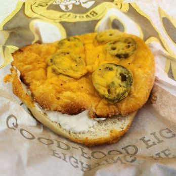 Einstein Bros. Bagels - Cheddar Jalapeño Bagel - Breakfast & Brunch Near Me - Perris, California