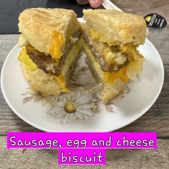 Brightside Cafe - Sausage, egg and cheese biscuit - Gluten-Free Near Me - Bloomington, Indiana