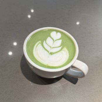 Three Dots Coffee Lab - Jasmin's matcha latte - Coffee & Tea Near Me - Toronto, Ontario