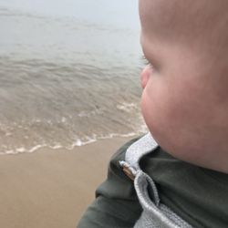 Waukegan Municipal Beach - Even the baby was taking it all in