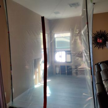 Mold Remediation USA - Mold remediation in process. - Damage Restoration Near Me Mold Remediation USA - Mold remediation in process. - Damage Restoration Near Me