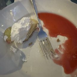Key lime pie. No thanks. Key lime pie. No thanks.