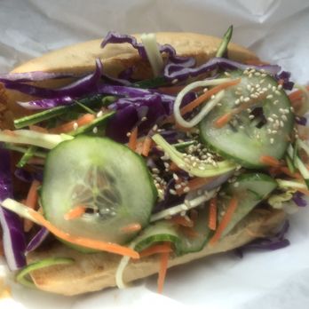 Ajumama - Spicy Jackfruit Sandwich - Korean Near Me - Columbus, Ohio Ajumama - Spicy Jackfruit Sandwich - Korean Near Me - Columbus, Ohio