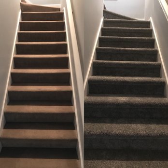 Yoder & Co. Floors - The left was our before and the right is from after. - Carpeting Near Me - Columbus, Ohio
