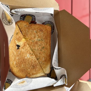 Twisted Grilled Cheese - Truffle Mushroom (Vegetarian) with brisket added. - Sandwiches Near Me - Katy, Texas