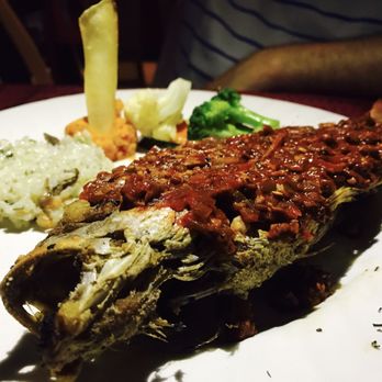 Fresh Restaurant and Lounge - Whole fried snapper devil style. - International Near Me - Brisas de Zicatela, OAX