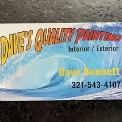 Daves Quality Painting - Business card