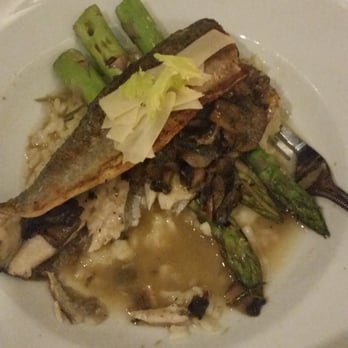 The Arvada Tavern - Mushroom stuffed rainbow trout with parmesan risotto and asparagus. Yum! - Lounges Near Me - Arvada, Colorado The Arvada Tavern - Mushroom stuffed rainbow trout with parmesan risotto and asparagus. Yum! - Lounges Near Me - Arvada, Colorado