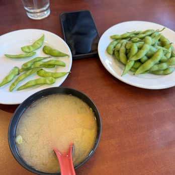 Sushi Elite - Miso soup and edamame - Sushi Bars Near Me - Sacramento, California