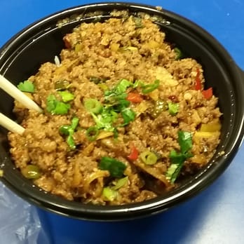 Wow Bao - Spicey Mongolian beef rice bowl. Very good and filling. Can't go wrong here. - Chinese Near Me - Arlington, Virginia