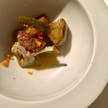 Hisop - Artichoke with perol sausage & tumeric - Mediterranean Near Me - Barcelona, B Hisop - Artichoke with perol sausage & tumeric - Mediterranean Near Me - Barcelona, B