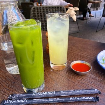 Beatrix - Streeterville - Green Mango Nectar or Power Greens Juice Housemade Lemonade - New American Near Me - Chicago, Illinois Beatrix - Streeterville - Green Mango Nectar or Power Greens Juice Housemade Lemonade - New American Near Me - Chicago, Illinois