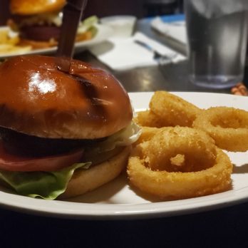 Law's Restaurant - Outlaw burger. It doesn't come with to many onion rings but it was perfectly portioned for me. - Karaoke Near Me - Riverside, California Law's Restaurant - Outlaw burger. It doesn't come with to many onion rings but it was perfectly portioned for me. - Karaoke Near Me - Riverside, California