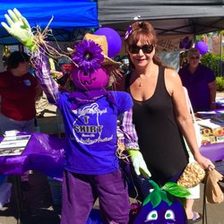 Loomis Eggplant Festival - Me with my purple friend