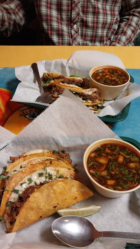 Food from El Rancho Mexican Restaurant