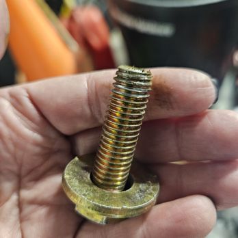 Tri-State Trailer Sales - Stripped bolt that wasn't fully secured - Trailer Dealers Near Me - Lee's Summit, Missouri