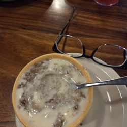 White queso with ground beef
