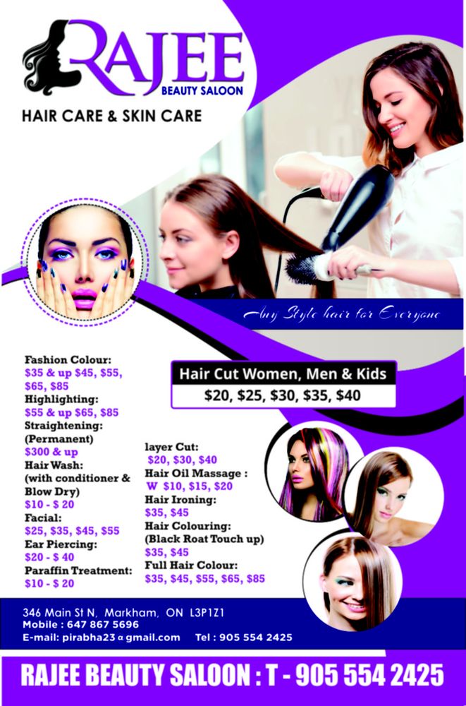RAJEE BEAUTY SALON Updated September 2024 346 Main Street N