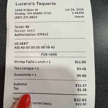 Lucero's Mexican - My bill - New Mexican Cuisine Near Me - Findlay, Ohio Lucero's Mexican - My bill - New Mexican Cuisine Near Me - Findlay, Ohio