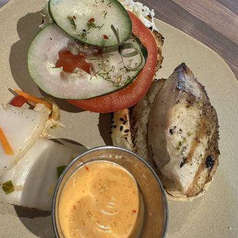 Monkeypod Kitchen by Merriman - Fresh Island Fish Sandwich - New American Near Me - Kihei, Hawaii Monkeypod Kitchen by Merriman - Fresh Island Fish Sandwich - New American Near Me - Kihei, Hawaii