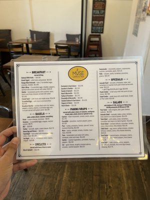 Menu photo 3 Muse Cafe & Tea Park Slope, NY
