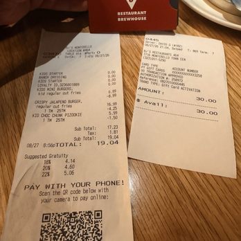 BJ's Restaurant & Brewhouse - My bill and comped gift card - New American Near Me - Montebello, California BJ's Restaurant & Brewhouse - My bill and comped gift card - New American Near Me - Montebello, California
