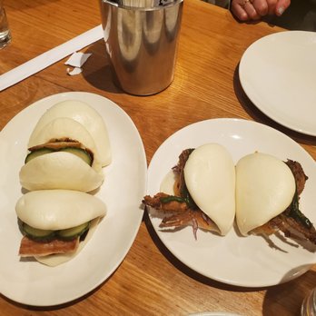 Uncle - LEFT: Pork Belly Bao Bun XL 3 pc RT: Soft Shell Crab Bao Bun Reg 2pc [4.29.22] - Asian Fusion Near Me - Denver, Colorado