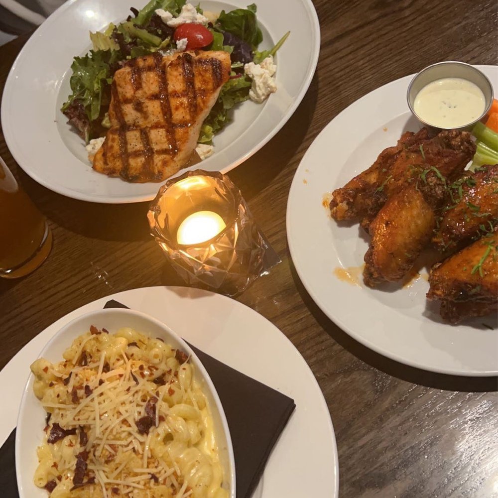 CIRCA at Navy Yard - Four Cheese Macaroni, salmon salad, and Chicken Wings - American Near Me - Washington, DC, District of Columbia