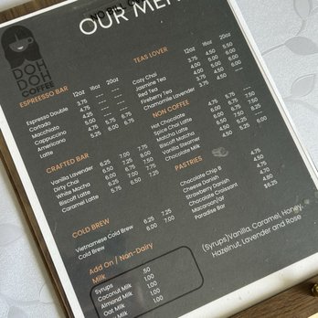 Doh Doh Coffee - Menu (summer 2026) - Coffee & Tea Near Me - San Diego, California Doh Doh Coffee - Menu (summer 2026) - Coffee & Tea Near Me - San Diego, California