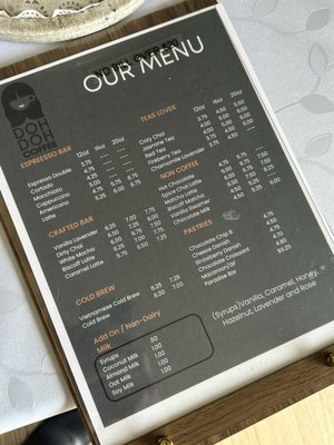 Menu photo 1 Doh Doh Coffee San Diego, CA Menu photo 1 Doh Doh Coffee San Diego, CA