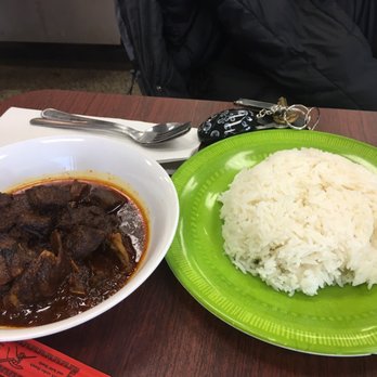 West Side Bazaar - Goat curry with rice from Burmese station - Food Court Near Me - Buffalo, New York
