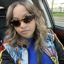Blowout Junkie - after a flat iron touch up and a few hours out