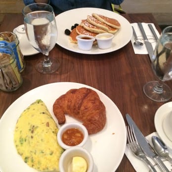 Sarabeth's - Garden omelette with a choice of croissant. Lemon ricotta pancake. - Breakfast & Brunch Near Me - New York, New York Sarabeth's - Garden omelette with a choice of croissant. Lemon ricotta pancake. - Breakfast & Brunch Near Me - New York, New York