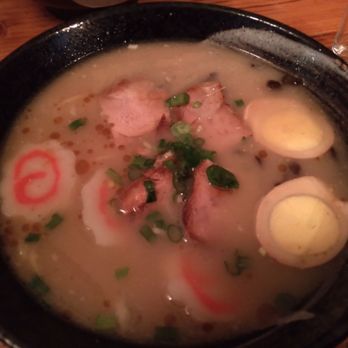 Tanpopo Ramen and Sake Cafe - Pork ramen with added egg - Salad Near Me - Albany, New York