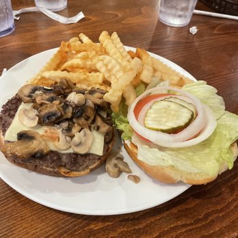 Tanaka Saimin - Mushroom Burger with Swiss Cheese - Japanese Near Me - Honolulu, Hawaii Tanaka Saimin - Mushroom Burger with Swiss Cheese - Japanese Near Me - Honolulu, Hawaii