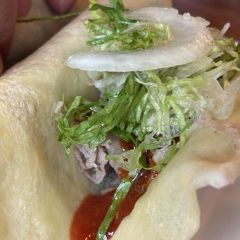 Kosoo Restaurant - KOSOO TACO Beef with Sweet & Spicy Sauce, Lettuce, Onion, French Crêpe as Soft Taco Shell - Korean Near Me - Vancouver, British Columbia Kosoo Restaurant - KOSOO TACO Beef with Sweet & Spicy Sauce, Lettuce, Onion, French Crêpe as Soft Taco Shell - Korean Near Me - Vancouver, British Columbia