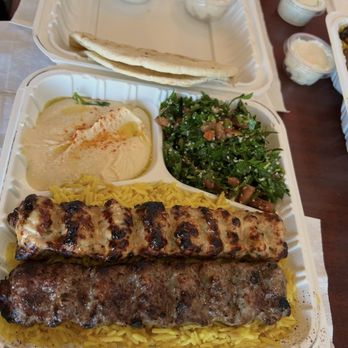 Tigris Mediterranean Grille - Ground chicken & beef plate...super delicious  !!! - Mediterranean Near Me - San Diego, California