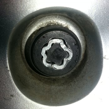 CJ's Tire & Auto - Pucture of key sheared right off into lug. - Tires Near Me - Leesport, Pennsylvania CJ's Tire & Auto - Pucture of key sheared right off into lug. - Tires Near Me - Leesport, Pennsylvania