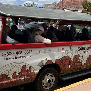 Scenic Sedona Tours - Typical tour bus. Super comfy and complimentary water! Ask for Noah!!! - Bus Tours Near Me - Sedona, Arizona Scenic Sedona Tours - Typical tour bus. Super comfy and complimentary water! Ask for Noah!!! - Bus Tours Near Me - Sedona, Arizona