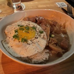 Braised pork rice bowl. Braised pork rice bowl.