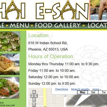 Thai E-San - Someone needs to learn the difference between AM and PM.  Posted hours at Restaruant and on Yelp different. - Thai Near Me - Phoenix, Arizona