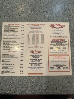 Menu photo 8 Hot Wings Cafe Los Angeles, CA Menu photo 8 Hot Wings Cafe Los Angeles, CA
