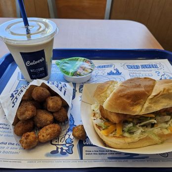 Culver's - Cod sandwich, cheese curds, root beer shake - Burgers Near Me - Lewisville, Texas
