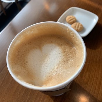 Kim's Cafe - Large latte - started drinking before taking a picture. - Cafes Near Me - North Vancouver, British Columbia Kim's Cafe - Large latte - started drinking before taking a picture. - Cafes Near Me - North Vancouver, British Columbia