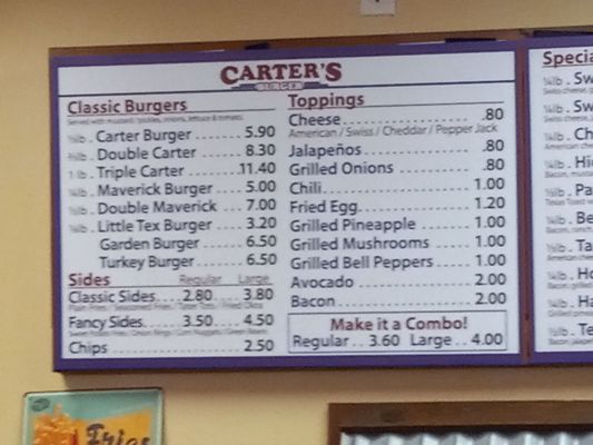 Menu photo 6 Carter's Burger Bryan, TX Menu photo 6 Carter's Burger Bryan, TX