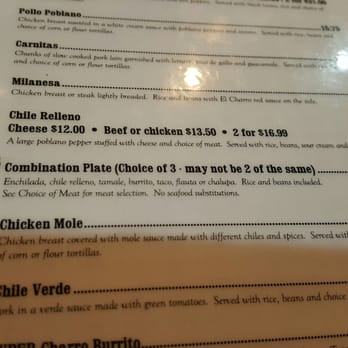 El Charro Mexicano - Menu does not say you have to pay more for meat in a tamale for the combination plate but we were charged extra, what gives? - Mexican Near Me - Aiea, Hawaii El Charro Mexicano - Menu does not say you have to pay more for meat in a tamale for the combination plate but we were charged extra, what gives? - Mexican Near Me - Aiea, Hawaii