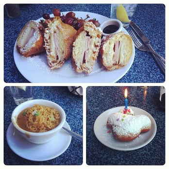 Cafe Orleans - Monte cristo sandwich, cup of gumbo, and Mickey beignet! :) - Cajun/Creole Near Me - Anaheim, California