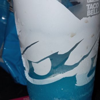 Taco Bell - The "large" blue raspberry freeze. - Fast Food Near Me - New York, New York Taco Bell - The "large" blue raspberry freeze. - Fast Food Near Me - New York, New York